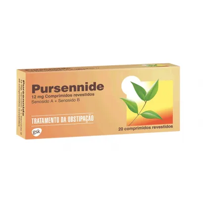 Pursennide 20mg 20 Comprimidos | Laxante Suave para Constipação