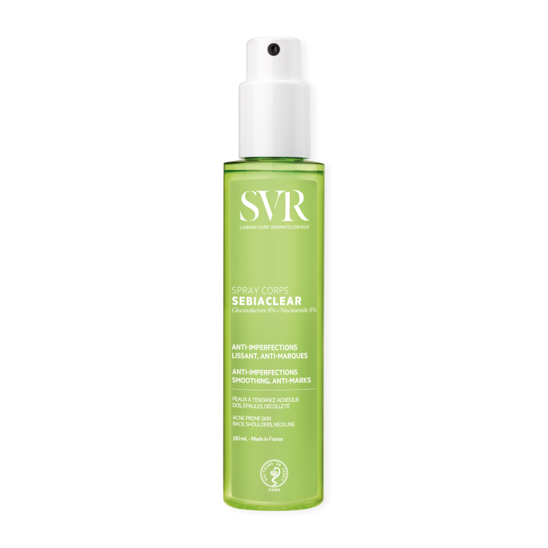SVR Sebiaclear Spray Corpo 150ml | Acne Corporal e Poros | Pharmacaring