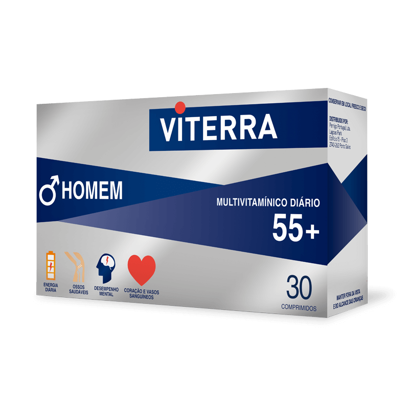 Viterra Homem 55+ 30 Comprimidos | Energia e Vitalidade | PharmaCaring