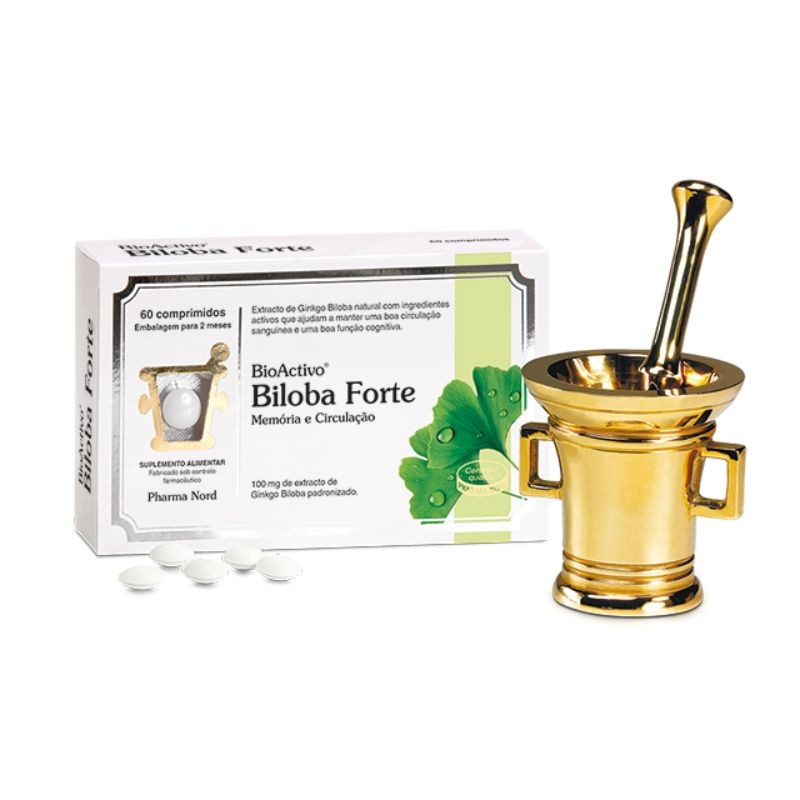 BioActivo Biloba Forte 100mg 60 Comprimidos | Memória Reforçada