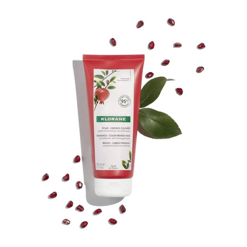 Klorane Bálsamo Romã 200ml | Cabelos Pintados