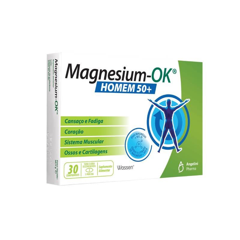 Magnesium-OK Homem 50+ 30 Comprimidos