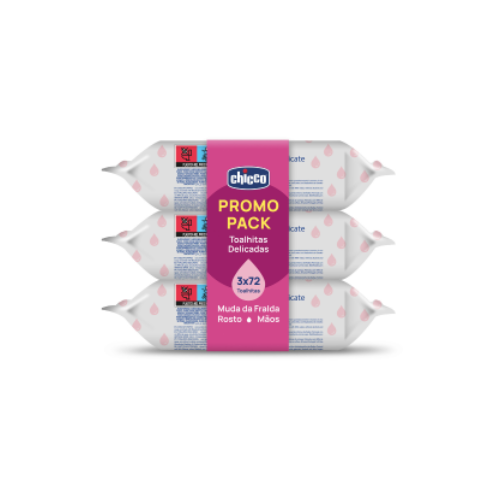 Chicco Toalhitas Delicadas X72 Pack Triplo