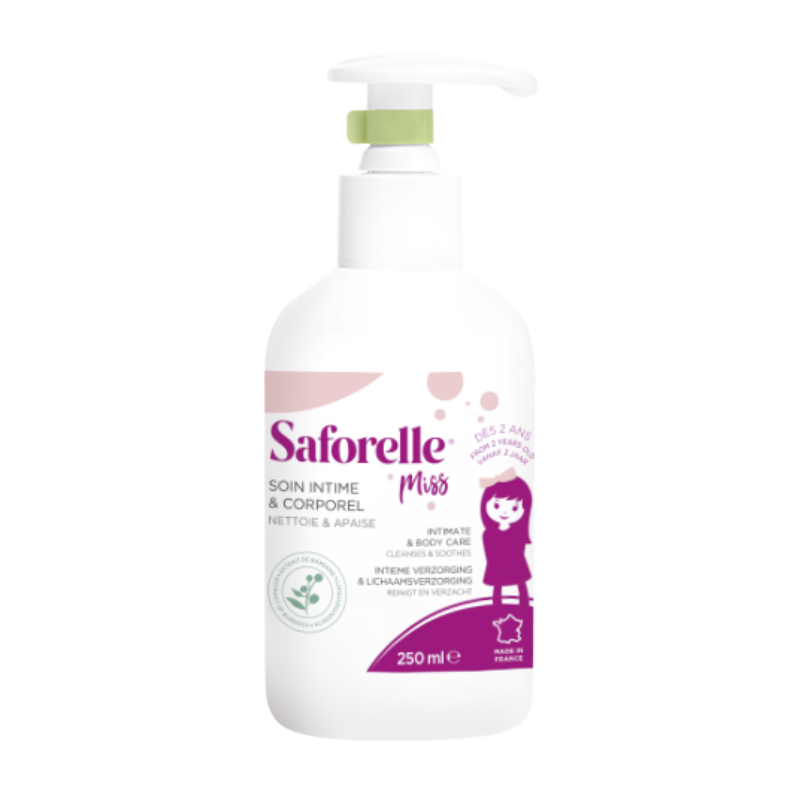 Saforelle Miss Gel Íntimo e Corporal 250ml | Higiene Suave Jovem