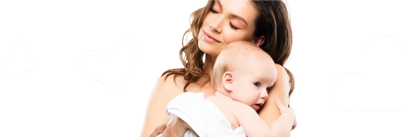 Bebé e mamã